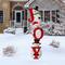 Glitzhome® 48" JOY Snowman Yard Stake, Horizontal or Vertical